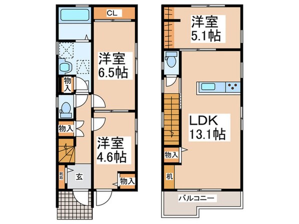 Ｌｕｎａ　ｓｅｒｅｎｏ　Ⅱの物件間取画像